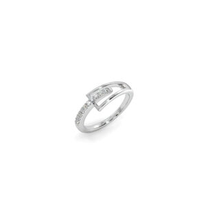 White Gold Yeter Couple Band For Men