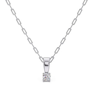 Aakruti Platinum Diamond Pendant